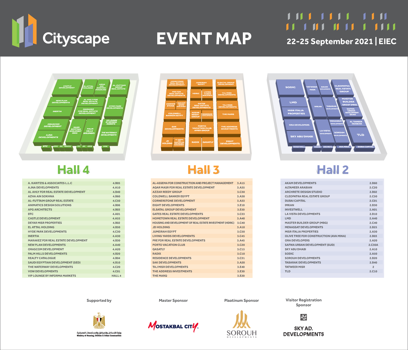 Cityscape Egypt 2021 Event Map